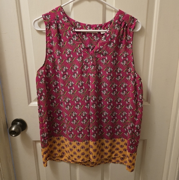 Violet & Claire Pink and Yellow Floral Blouse - Picture 1 of 3